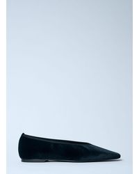 TOTEME - Minimalist Velvet Ballerina Flat - Lyst
