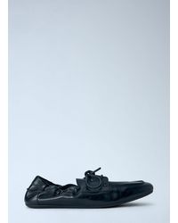 Prada - Leather Moccasins - Lyst