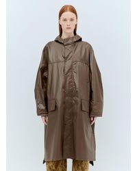 Lemaire - Hooded Wax Rain Coat - Lyst