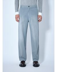 Miu Miu - Steel Garment-Dyed Twill Pants - Lyst