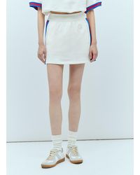 Gucci - Jersey Mini Skirt With Web Stripe - Lyst