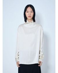 TOTEME - Slouch-Neck Blouse - Lyst