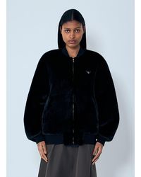 Prada - Faux Fur Reversible Bomber Jacket - Lyst