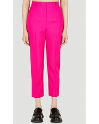 Alexander McQueen - Tailored Cropped Suiting Pants - Lyst