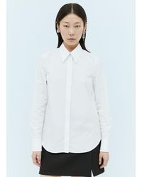 Gucci - Logo Embroidery Cotton Shirt - Lyst
