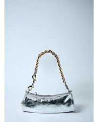 トートバッグ Vivienne Westwood Cindy Cylinder Tote Bag Silver 4603000AWL0 Cindy Cylinder Bag in SILVER-GREY | Vivienne Westwood®