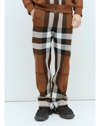 Burberry - Check Track Pants - Lyst