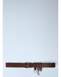 Miu Miu - Tobacco Leather Belt - Lyst