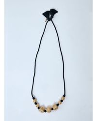 Saint Laurent - Metal And Tassel Necklace - Lyst