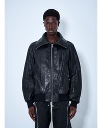 Rick Owens - Dracuflight Hammered Leather Jacket - Lyst