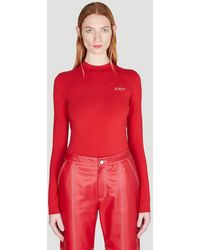 Kirin Open-back Bodysuit - Red