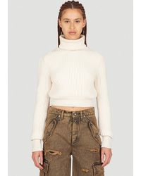 Dolce & Gabbana - Crop Rib Sweater - Lyst