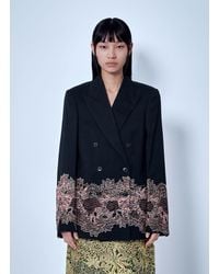 Dries Van Noten - Embroidered Double-Breasted Blazer - Lyst