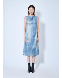 Acne Studios - Printed Sequin Midi Dress - Lyst