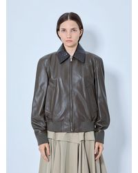 Bottega Veneta - Shiny Leather Blouson - Lyst