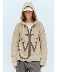 JW Anderson - Anchor Zipped Hooded Cardigan - Lyst