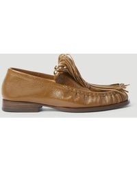 Dries Van Noten - Fringe Embellished Leather Loafers - Lyst