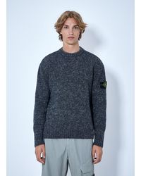 Stone Island - Crewneck Wool-Blend Sweater - Lyst
