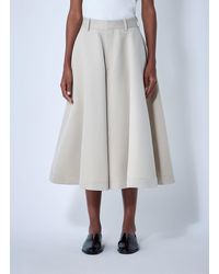 Bottega Veneta - Silk-And-Cotton-Twill Culotte - Lyst