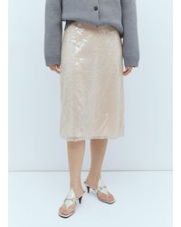 Gucci - Sequin-Embroidered Tulle Skirt - Lyst