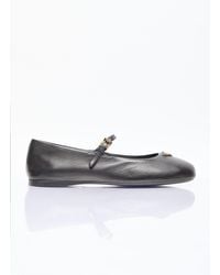 Prada - Suede Leather Ballets - Lyst