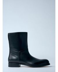 The Row - Nobilis Leather Boots - Lyst