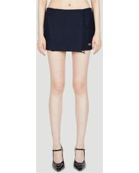 Prada - Cashmere Mini Skirt - Lyst