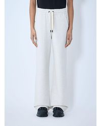 Moncler - Cotton-and-linen-blend Track Pants - Lyst
