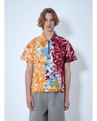 Brain Dead - Zip-Collar Tie-Dye Polo Shirt - Lyst