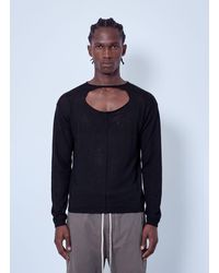 Rick Owens - Cut-Out Detail Sweater - Lyst