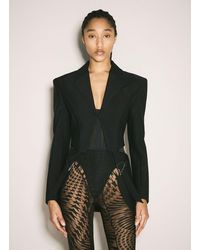 Mugler - Buckled Tailored Blazer - Lyst