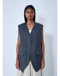 Bottega Veneta - Double Face Wool Vest - Lyst