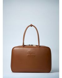 Miu Miu - Beau Leather Handbag - Lyst