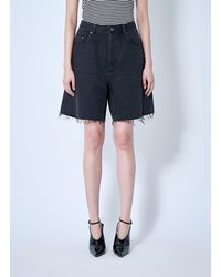 Saint Laurent - Denim Shorts - Lyst
