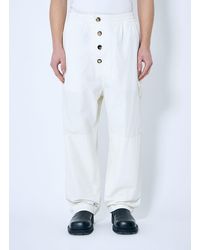 Bottega Veneta - Light Cotton Twill Pants - Lyst