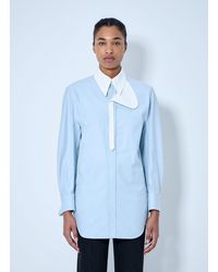 Bottega Veneta - Asymmetrical Collar Long-Sleeve Shirt - Lyst