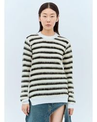 Marni - Striped Wool-Mohair Sweater - Lyst