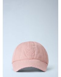 Miu Miu - Drill Baseball Cap - Lyst
