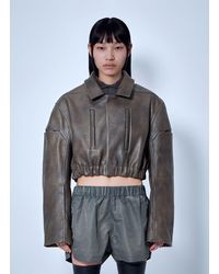 Rick Owens - Collared Mac Bomber Jacket - Lyst