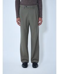 Prada - Wide-Leg Wool Pants - Lyst