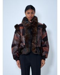 Chloé - Patchwork Leather Jacket - Lyst