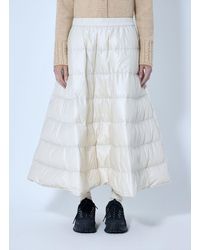 Moncler - A-Line Down Midi Skirt - Lyst
