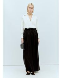 Max Mara - Silk Chiffon Maxi Skirt - Lyst