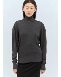 Burberry - Wool High Neck Sweater - Lyst
