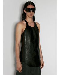 Rick Owens - Leather Tank Top - Lyst