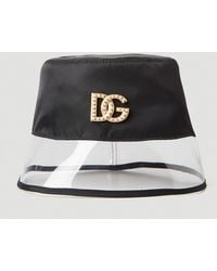 Dolce & Gabbana - Embellished Logo Bucket Hat - Lyst