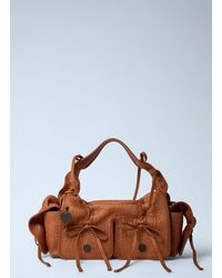 Acne Studios - Multipocket Grained Leather Shoulder Bag - Lyst