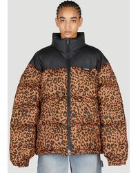 Vetements - Leopard Print Puffer Jacket - Lyst