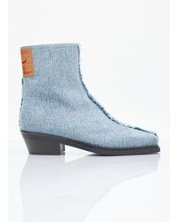 Y. Project - Y/Project Denim Ankle Boots - Lyst