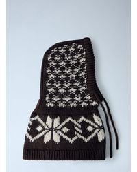 Moncler - Patterned Knit Balaclava - Lyst